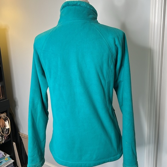 North Face turquoise fleece zip up - Picture 6 of 10